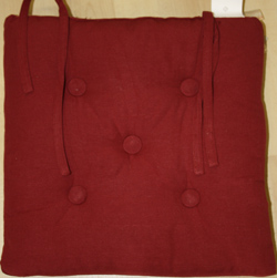Primavera cranberry seatpad
